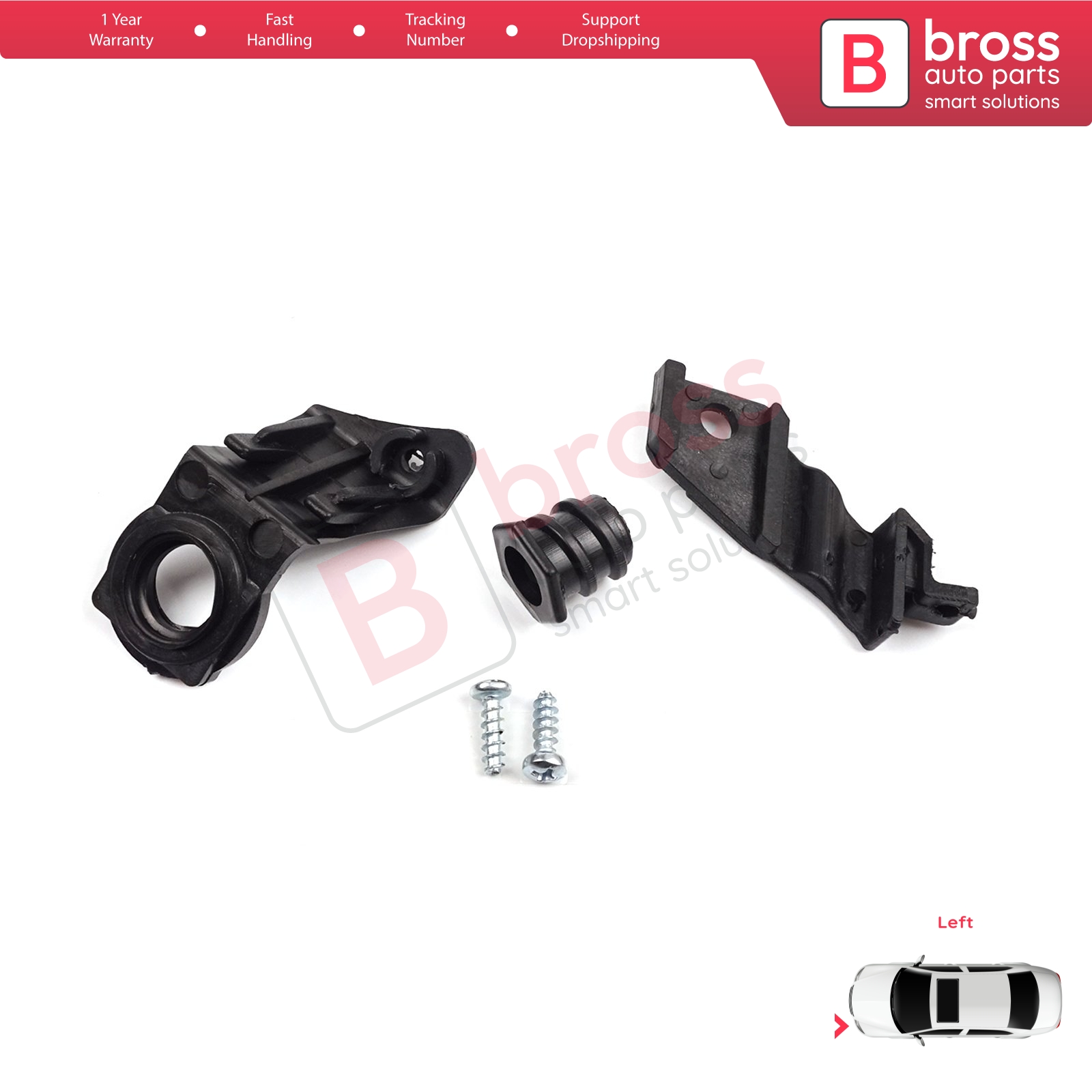 Bross BHL516 Headlight Headlamp Housing Repair Kit Left Side for Clio MK4  2012-On