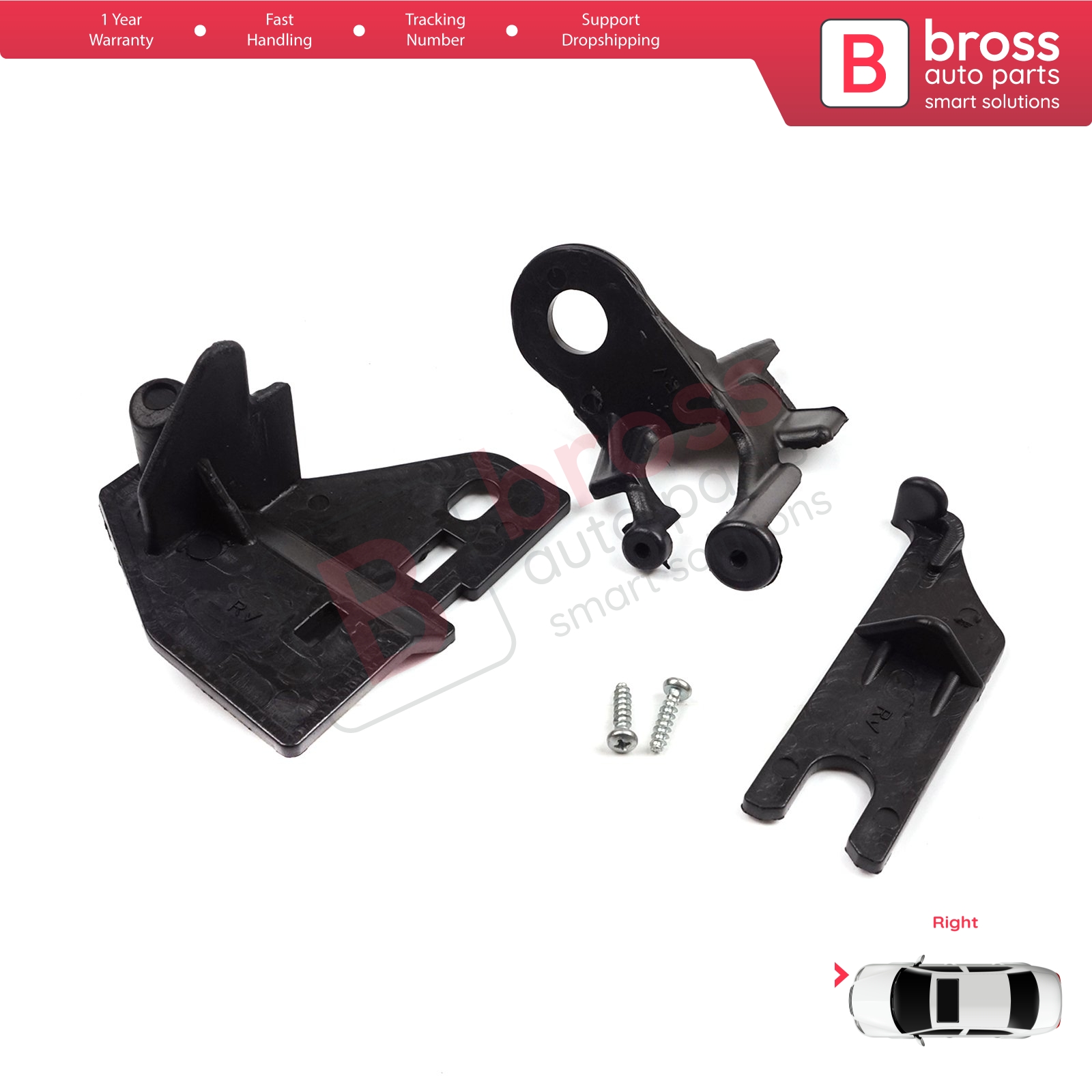 Bross BHL516 Headlight Headlamp Housing Repair Kit Left Side for Clio MK4  2012-On