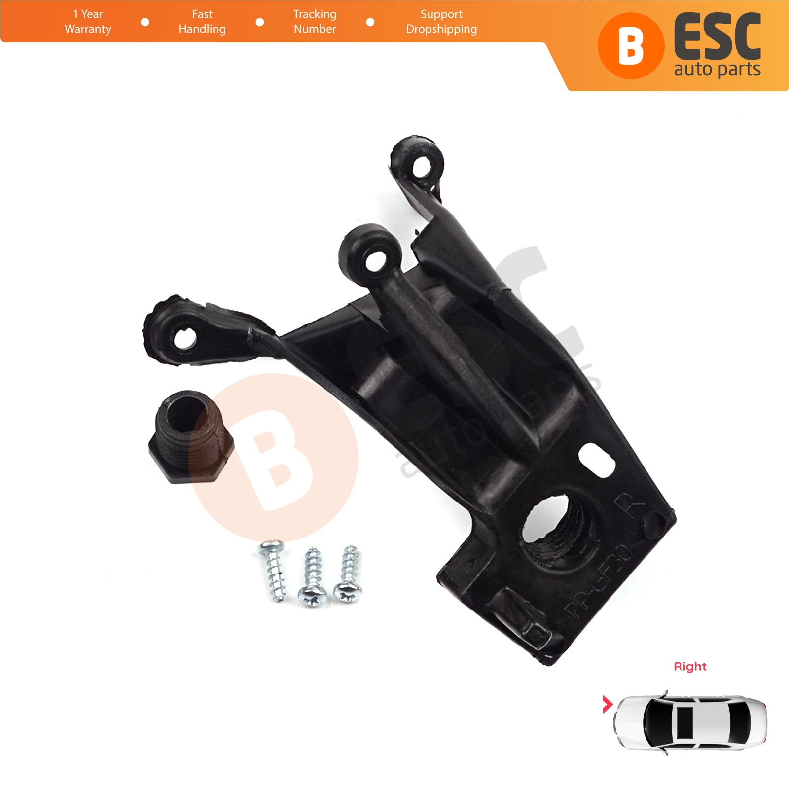 ESC Auto Parts EHL11 Headlight repair Kit Right Side for Fiat