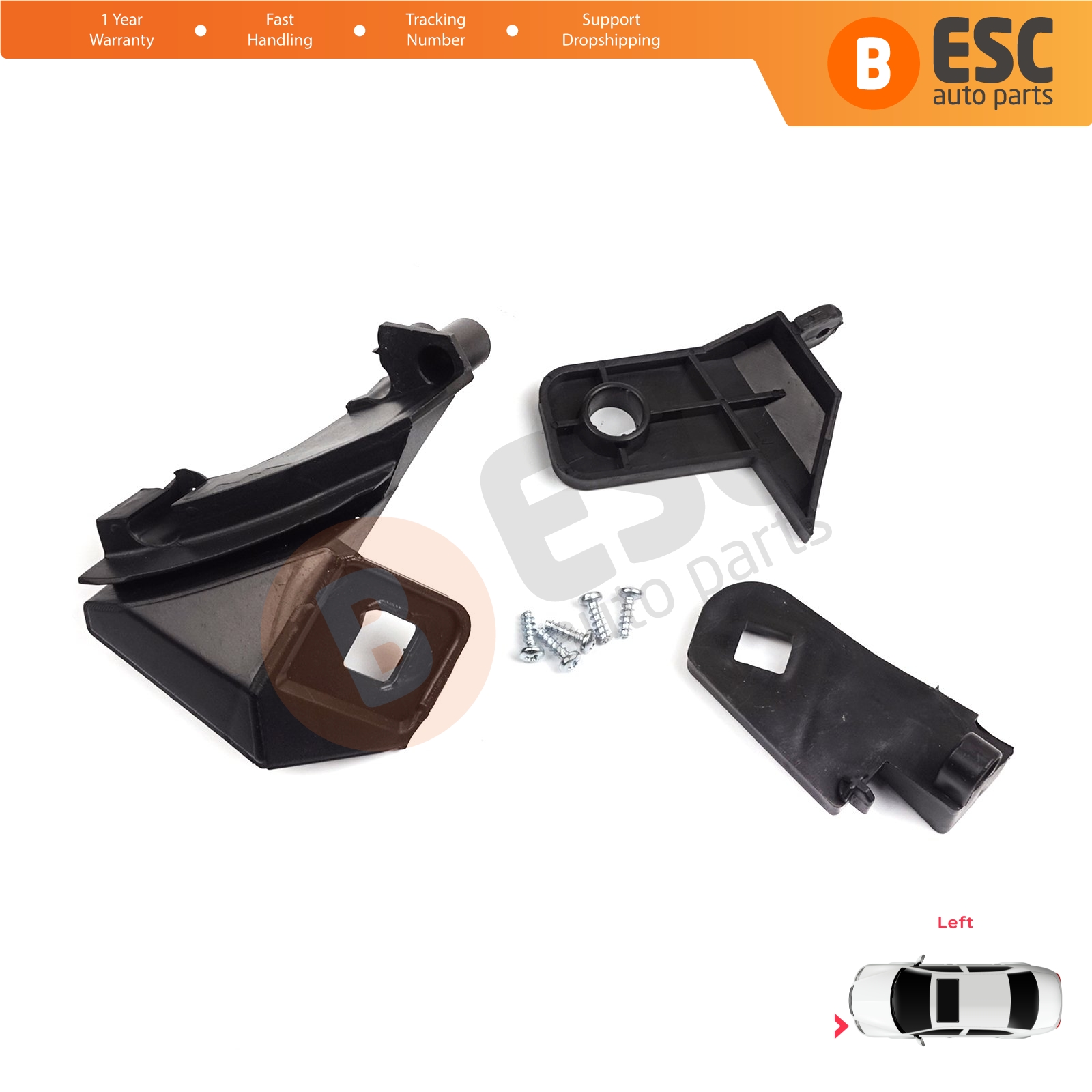 ESC EHL501 Headlight repair Kit Left Side 51810672 for Fiat Doblo