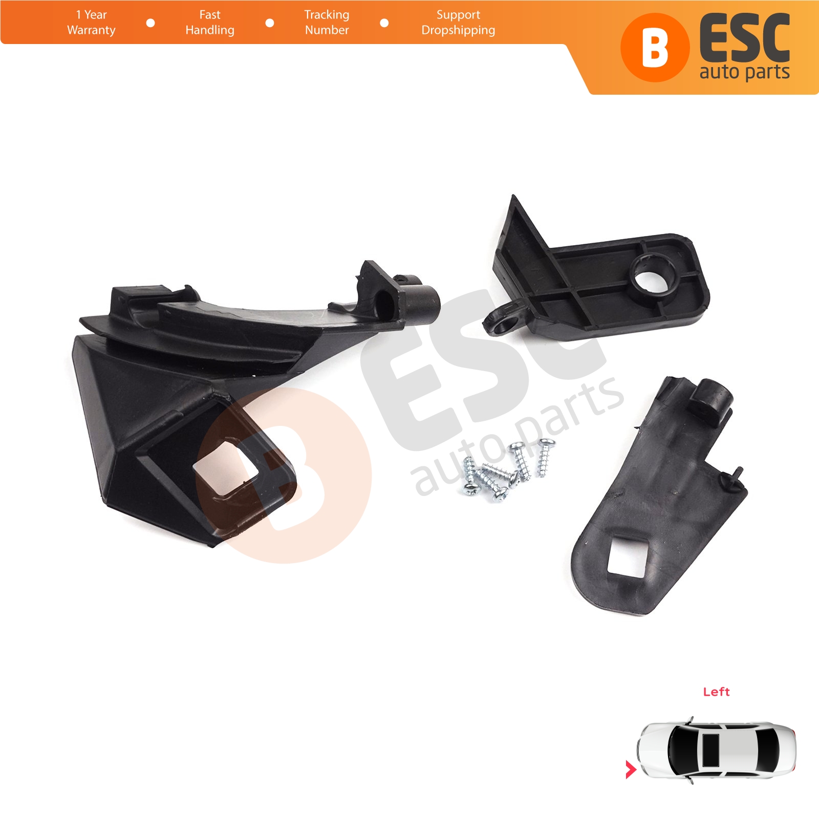 ESC EHL501 Headlight repair Kit Left Side 51810672 for Fiat Doblo