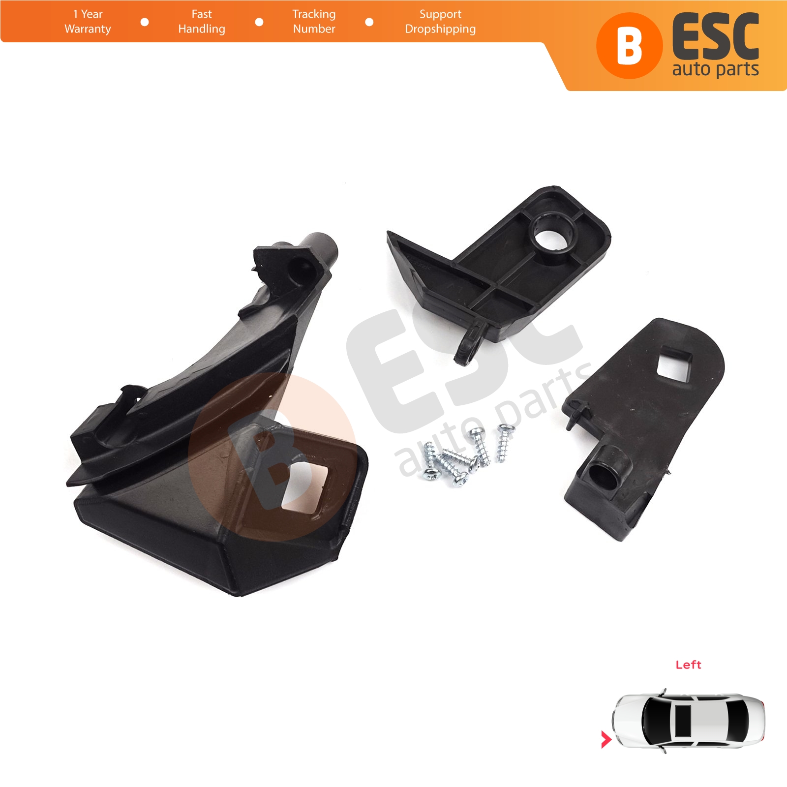 ESC EHL501 Headlight repair Kit Left Side 51810672 for Fiat Doblo