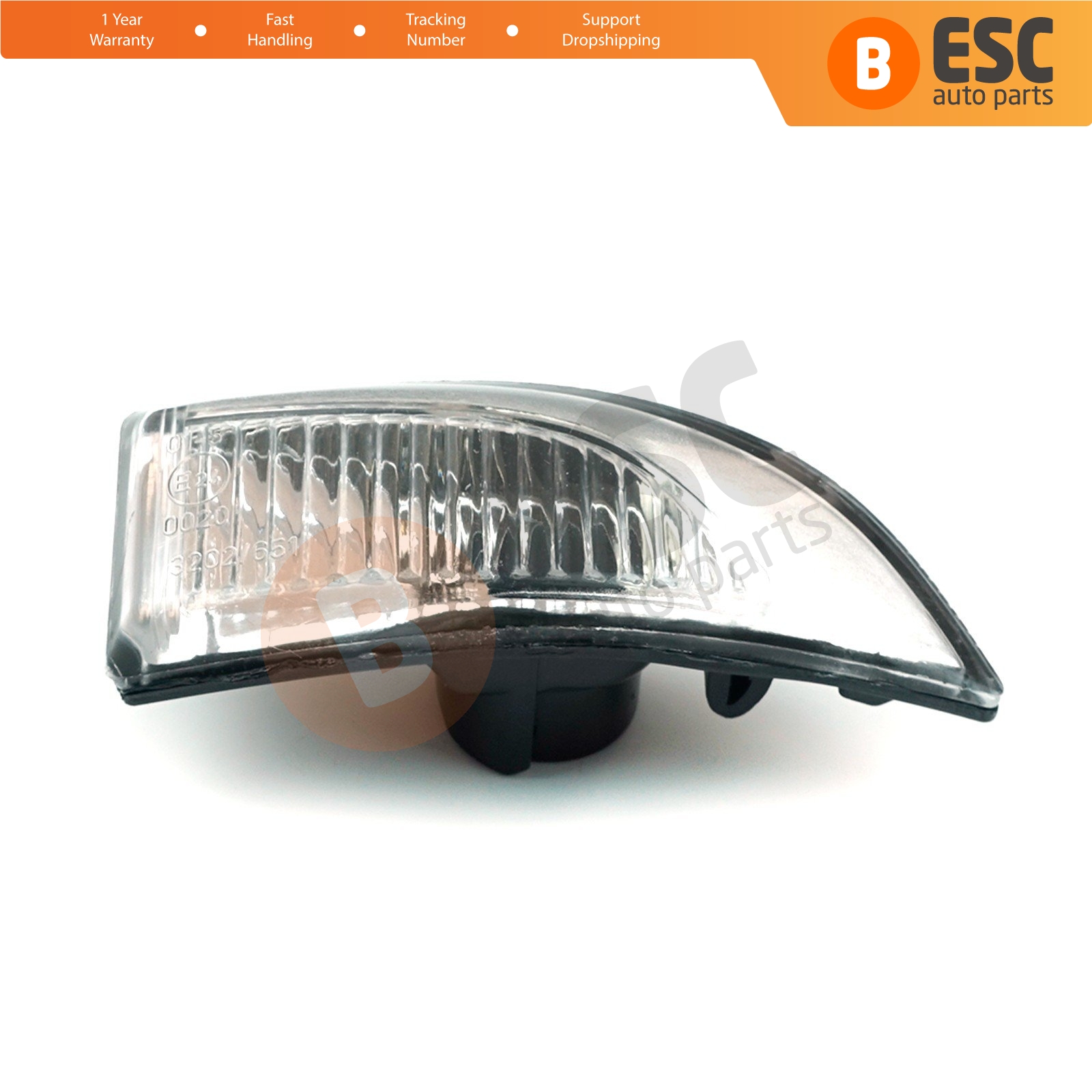 ESC ESP602-2 Side Wing Mirror Indicator Lamp Lens Right 261609550R