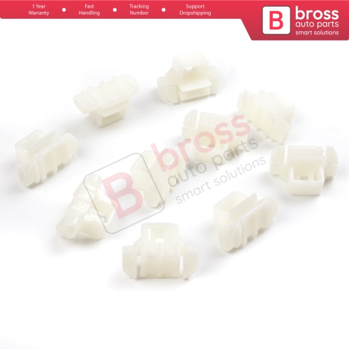 10 Pieces Upper Moulding Fastener Clip for Mercedes 0019885181...