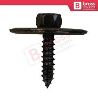 10 Pieces Screw with washer Black for Mercedes 2019900536