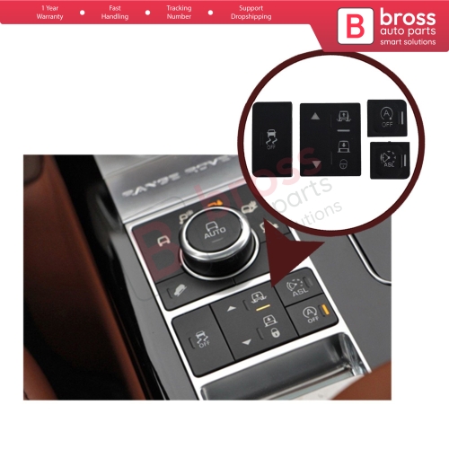 Interior Center Console with OFF Button Cover for Range Rover Sport L494 Pre Facelift...