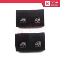 4 Pieces Window Switch Repair Button Cover 13228699 for Vauxhall Opel Astra H Zafira B Tigra B