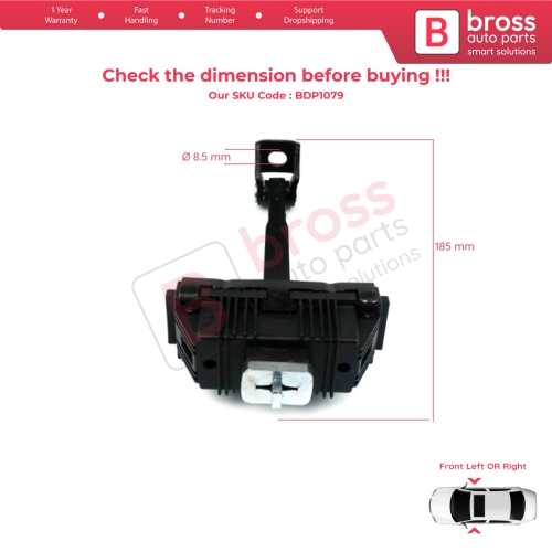 Front Door Hinge Brake Stop Check Strap Limiter 51218402502 for BMW X5 E53