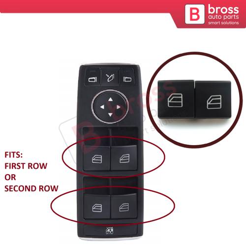 Master Window Switch Button Cover Cap 2049055402 For Mercedes C W204 E W212 A207 C207