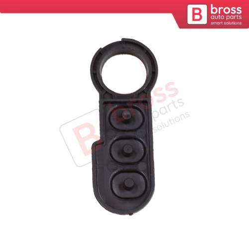3-Button Remote Control Flip Key Rubber Button Pad Buttons for Fiat Ducato Doblo Punto 500 Bravo Fiorino 71749374