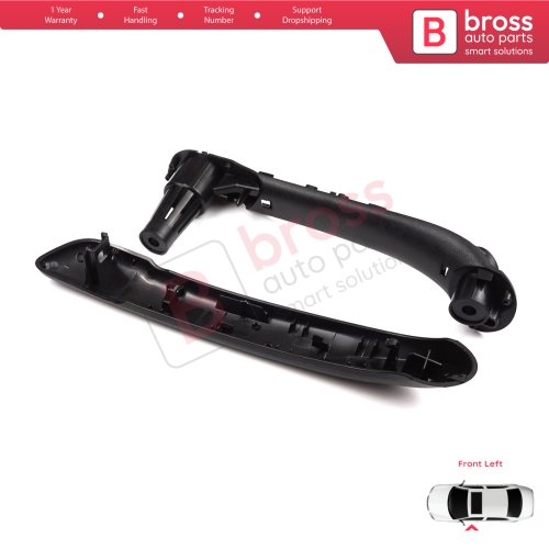 Front Left Inner Door Handle Grip Black for Renault Kangoo MK2 Citan W415 NV250 2007-2021 8200548971