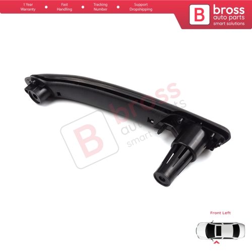 Front Left Inner Door Handle Grip Black for Renault Kangoo MK2 Citan W415 NV250 2007-2021 8200548971