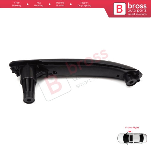 Front Right Inner Door Handle Grip Black for Renault Kangoo MK2 Citan W415 NV250 2007-2021 8200548972