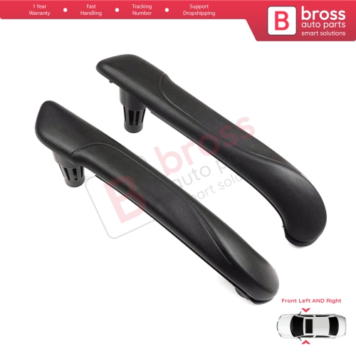 Front Inner Door Handle Grip Black Left Right for Renault Kangoo MK2 Citan W415 NV250 2007-2021 8200548971 8200548972