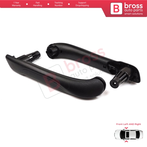 Front Inner Door Handle Grip Black Left Right for Renault Kangoo MK2 Citan W415 NV250 2007-2021 8200548971 8200548972