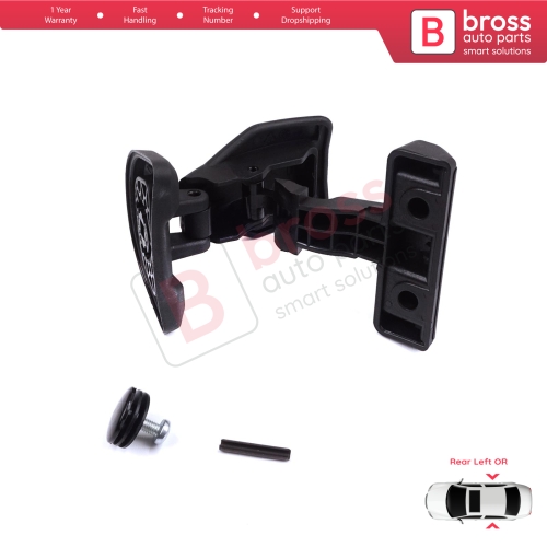 Rear Sliding Door Window Glass Latch Bracket for Ford Transit Tourneo Courier C4A B460 MK1 2014-2023 5-Door HT76-A25722-BD