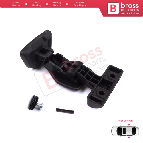 Rear Sliding Door Window Glass Latch Bracket for Ford Transit Tourneo Courier C4A B460 MK1 2014-2023 5-Door HT76-A25722-BD