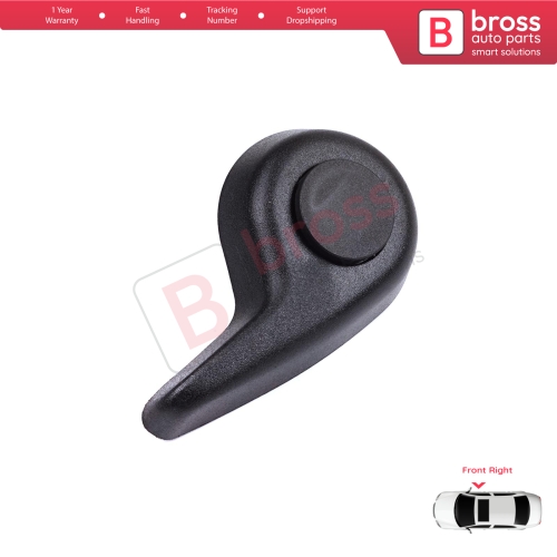 Front Right Manual Seat Recliner Adjuster Handle Black for Renault Megane MK4 B9A K9A Talisman LP KP 2015-On 874016692R...