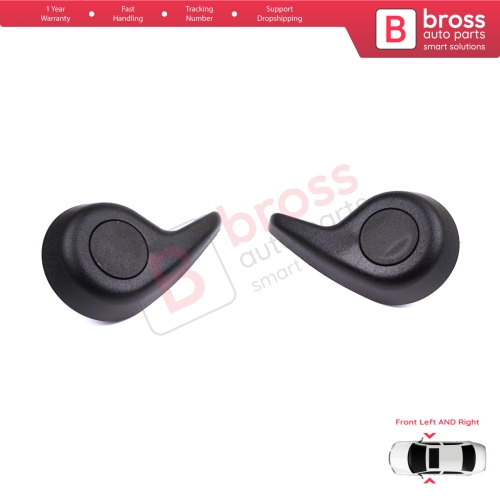 Front Manual Seat Recliner Adjuster Handle Set Black for Renault Megane MK4 B9A K9A Talisman LP KP 2015-On 874519982R 874016692R