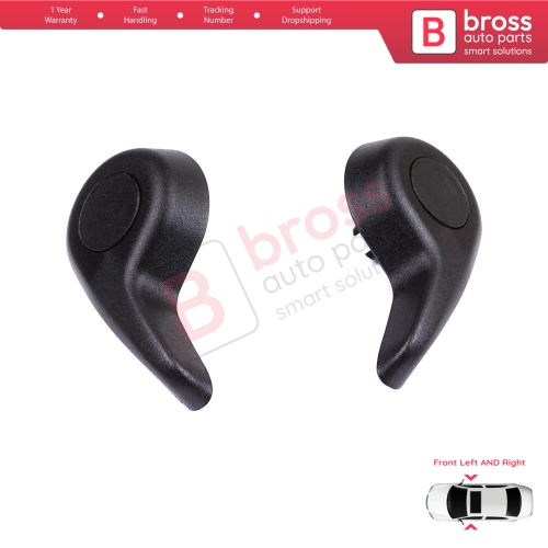 Front Manual Seat Recliner Adjuster Handle Set Black for Renault Megane MK4 B9A K9A Talisman LP KP 2015-On 874519982R 874016692R