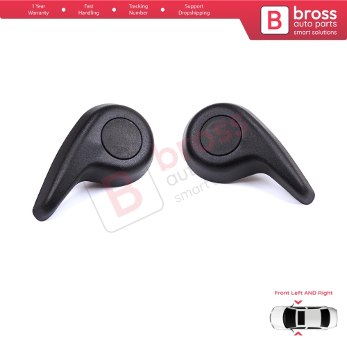 Front Manual Seat Recliner Adjuster Handle Set Black for Renault Megane MK4 B9A K9A Talisman LP KP 2015-On 874519982R 874016692R