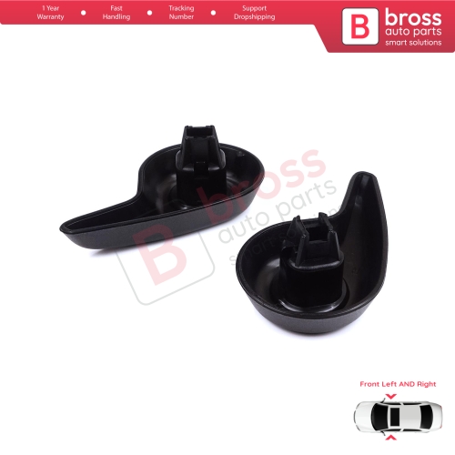 Front Manual Seat Recliner Adjuster Handle Set Black for Renault Megane MK4 B9A K9A Talisman LP KP 2015-On 874519982R 874016692R