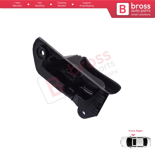 Front Right Interior Door Handle Opener Black for Vauxhall Opel Astra F MK3 T91 T92 1991-2001 90430130