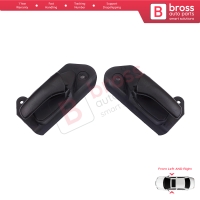 Front Interior Door Handle Opener Set Black for Vauxhall Opel Astra F MK3 T91 T92 1991-2001 90430129 90430130