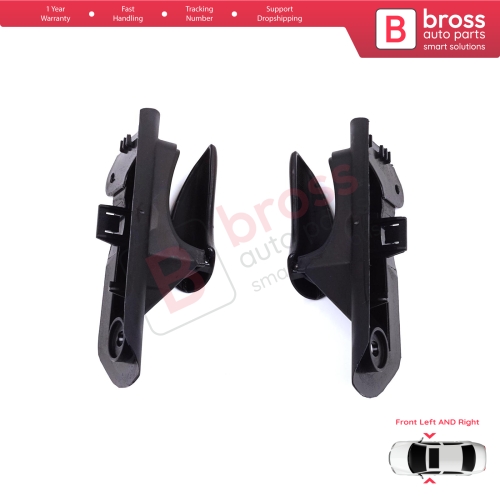 Front Interior Door Handle Opener Set Black for Vauxhall Opel Astra F MK3 T91 T92 1991-2001 90430129 90430130...