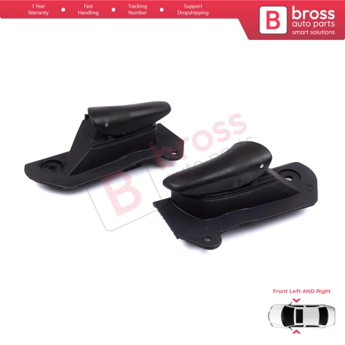 Front Interior Door Handle Opener Set Black for Vauxhall Opel Astra F MK3 T91 T92 1991-2001 90430129 90430130...