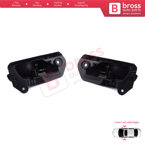 Front Interior Door Handle Opener Set Black for Vauxhall Opel Astra F MK3 T91 T92 1991-2001 90430129 90430130...