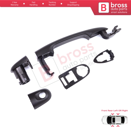 Front Rear Left or Right Exterior Door Handle for Renault Kangoo FW KW 2007-2021 Nissan NV250 Mercedes Citan W415 7701478188 