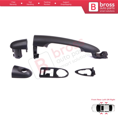 Front Rear Left or Right Exterior Door Handle for Renault Kangoo FW KW 2007-2021 Nissan NV250 Mercedes Citan W415 7701478188 