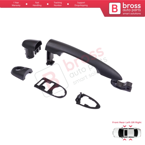 Front Rear Left or Right Exterior Door Handle for Renault Kangoo FW KW 2007-2021 Nissan NV250 Mercedes Citan W415 7701478188 