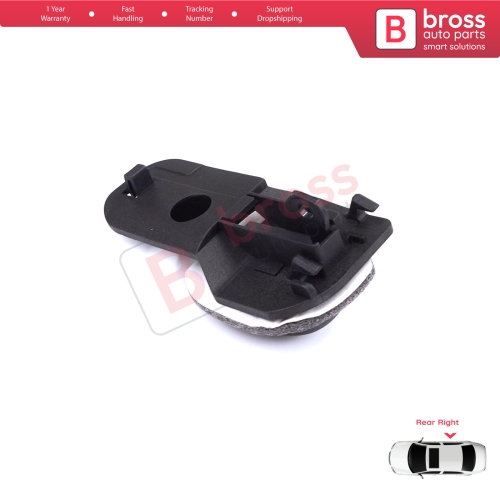 Rear Right Interior Door Handle Opener Black for Fiat Palio Siena MK1 178 1996-2016 Albea 178 2002-2012 713801614