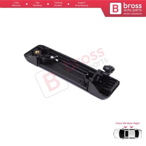 Right Exterior Door Handle Black for Renault 19 Super 5 Express Rapid Extra 7700793253