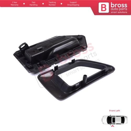 Front Left Interior Door Handle Opener Black for Citroen Berlingo MK1 1996-2011 Peugeot Partner MK1 1996-2015 914394