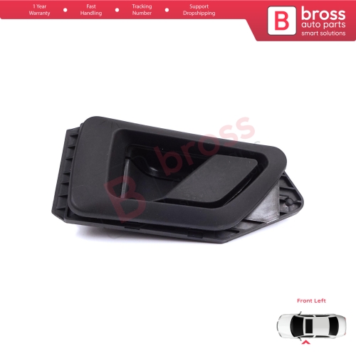 Front Left Interior Door Handle Opener Black for Citroen Berlingo MK1 1996-2011 Peugeot Partner MK1 1996-2015 914394