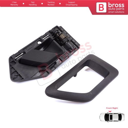 Front Right Interior Door Handle Opener Black for Citroen Berlingo MK1 1996-2011 Peugeot Partner MK1 1996-2015 914395