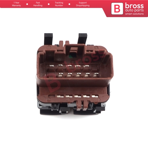 Rear Windows Control Switch 8200315040 10-Pin BROWN Color for Renault Megane Laguna Scenic 2