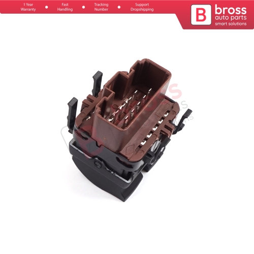 Rear Windows Control Switch 8200315040 10-Pin BROWN Color for Renault Megane Laguna Scenic 2