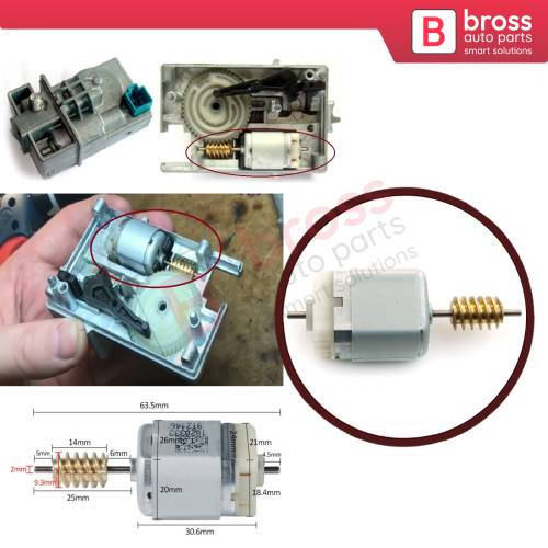 Bross Auto Parts - BGE676 ESL ELV Steering Lock Wheel Motor