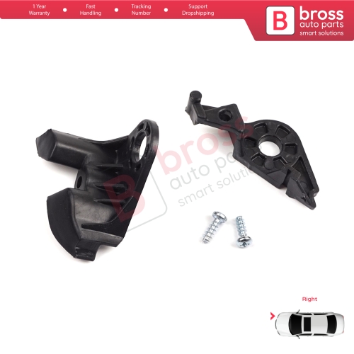 Headlight Holder Mount Repair Bracket Tab Set Right Side for Citroen C4 MK1 LC Coupe MK1 THE 2004–2010 621284