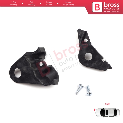 Headlight Holder Mount Repair Bracket Tab Set Right Side for Citroen C4 MK1 LC Coupe MK1 THE 2004–2010 621284