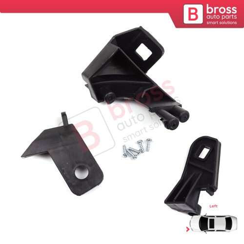 Headlight Holder Mount Repair Bracket Tab Set Left Side for Fiat Doblo MK2 263 2010-2014 Pre-Facelift 51810672