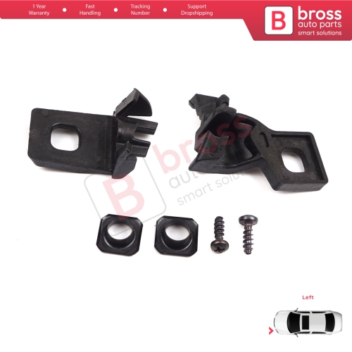 Headlight Holder Mount Repair Bracket Tab Set Left Side for VW Polo MK3 MK4 6N 9N 1994-2008 6Q0998225