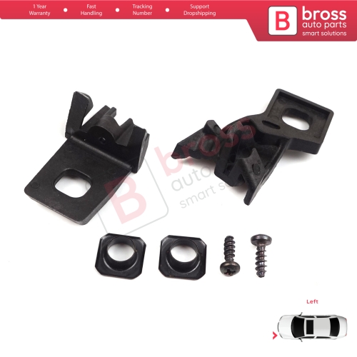 Headlight Holder Mount Repair Bracket Tab Set Left Side for VW Polo MK3 MK4 6N 9N 1994-2008 6Q0998225