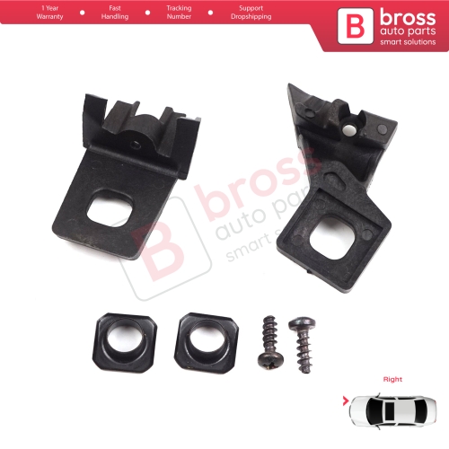 Headlight Holder Mount Repair Bracket Tab Set Right Side for VW Polo MK3 MK4 6N 9N 1994-2008 6Q0998226...