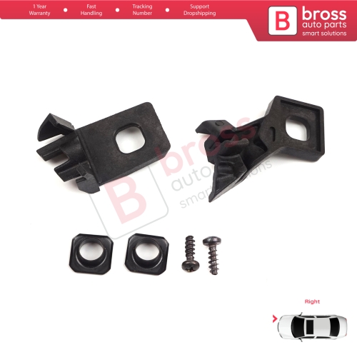 Headlight Holder Mount Repair Bracket Tab Set Right Side for VW Polo MK3 MK4 6N 9N 1994-2008 6Q0998226...