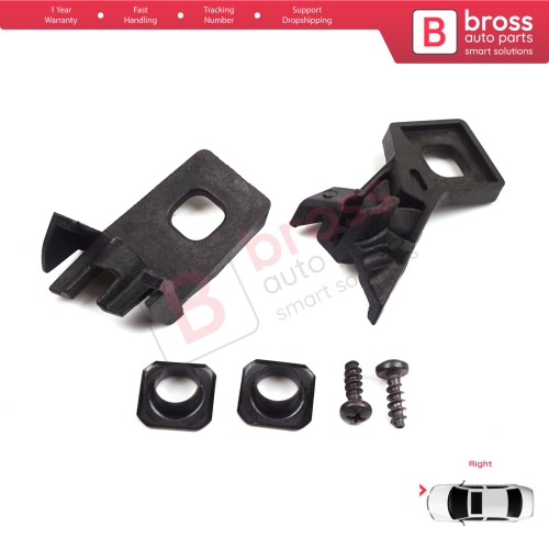 Headlight Holder Mount Repair Bracket Tab Set Right Side for VW Polo MK3 MK4 6N 9N 1994-2008 6Q0998226...